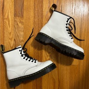 Doc Martens Bex 1460 White Leather Boots